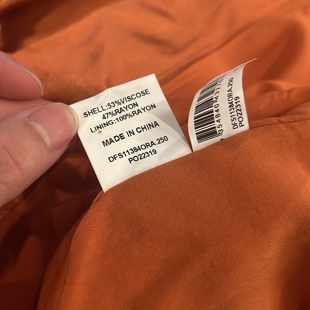 Dissh burnt orange satin dress - Picture 14 of 14